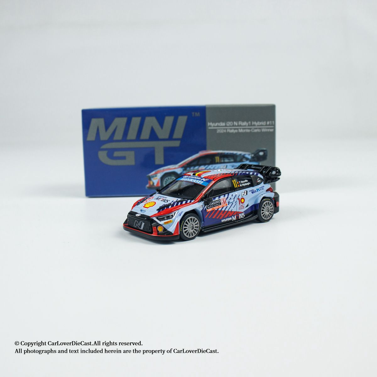 1:64 Original Mini GT Hyundai i20 N Rally1 Hybrid Model