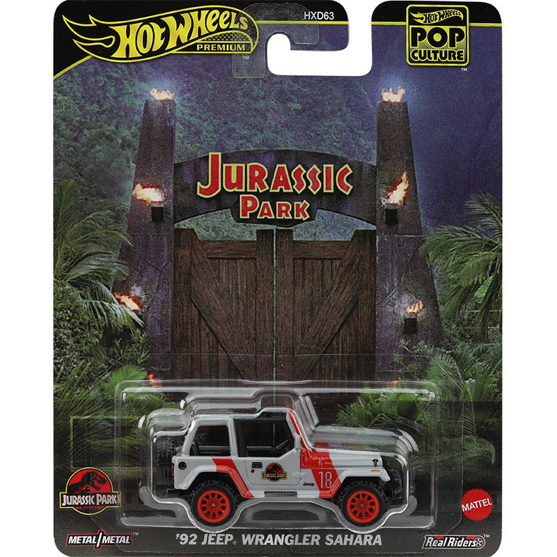 Premium Edition Hot Wheels Jurasic Park Series 92 Jeep Wrangler Sahara