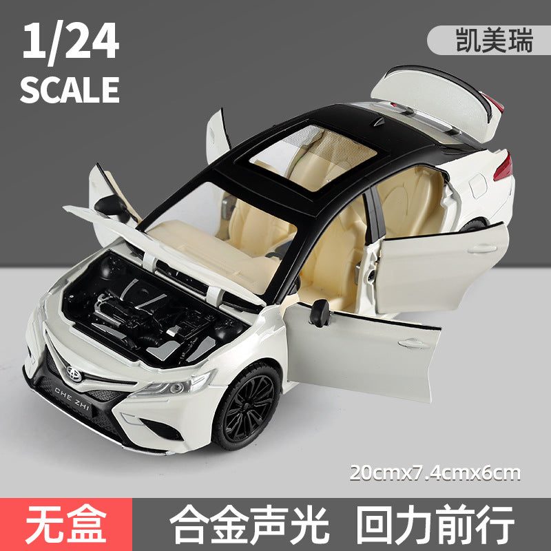 1:24 Alloy Car Model White Toyota Camri