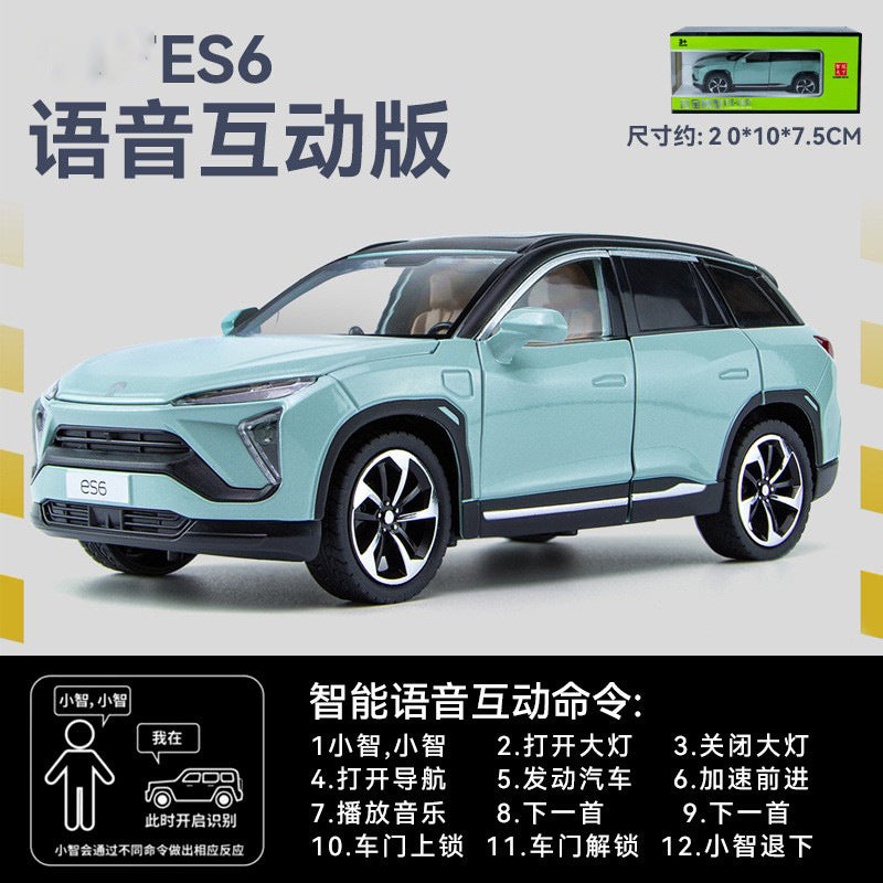1:24 Alloy Car Model Mint NIO ES6 electric SUV