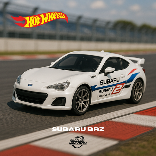 Original Hot Wheels JDM White Subaro BRZ Alloy Car