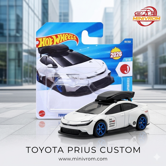 Hot Wheels Toyota Prius Custom (White) Short Card HW J-Imports