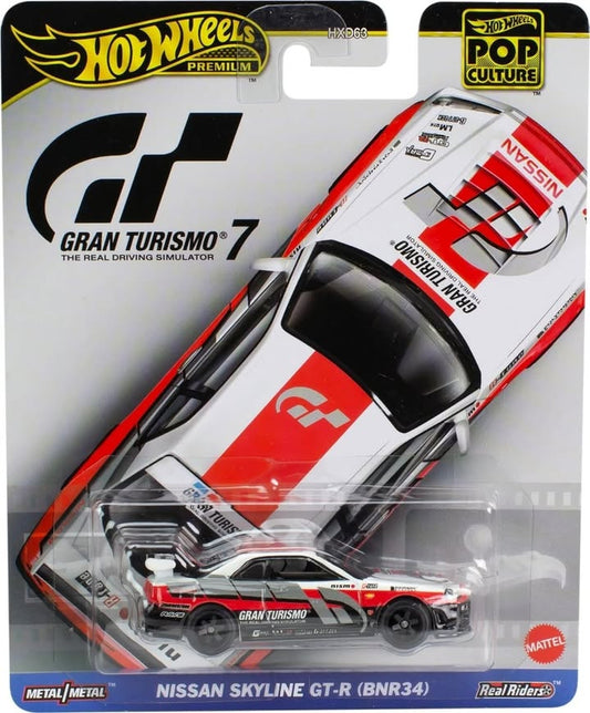 Premium Edition Hot Wheels Pop Culture Gran Turismo 7 Nissan Skyline GT-R (BNR34)