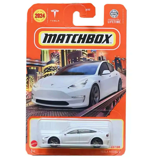 Mattel Original Matchbox White Tesla Model 3