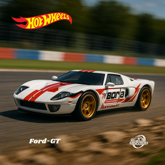 Original Hot Wheels Modified Ford GT White