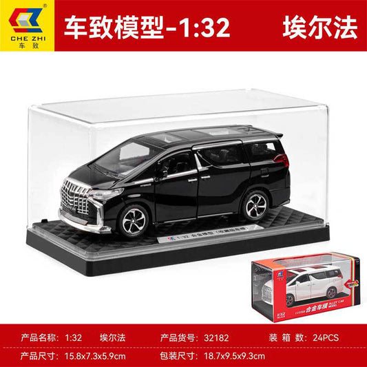 1:32 Alloy Car Model Black Toyota Alphard