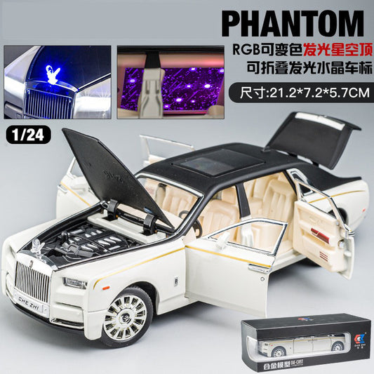 1:24 Alloy Car Model White Rolls-Royce Phantom