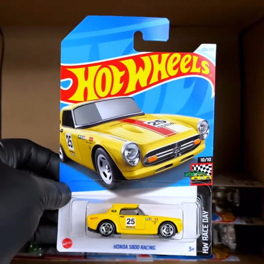 Original Hot Wheels Yellow Honda S800 Racing Car model