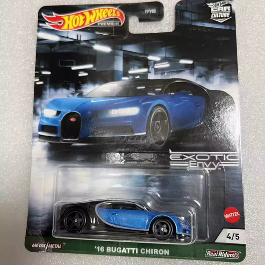 Premium Edition Hot Wheels Blue and black Bugatti Chiron