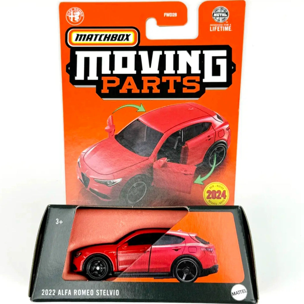 Original Moving Parts Matchbox Alfa Romeo red sports car