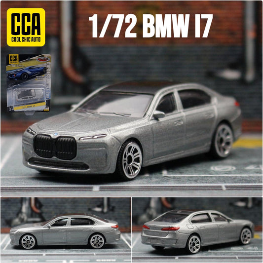 Original CCA Diecast Toy Car Model BMW I7-Silver Gray