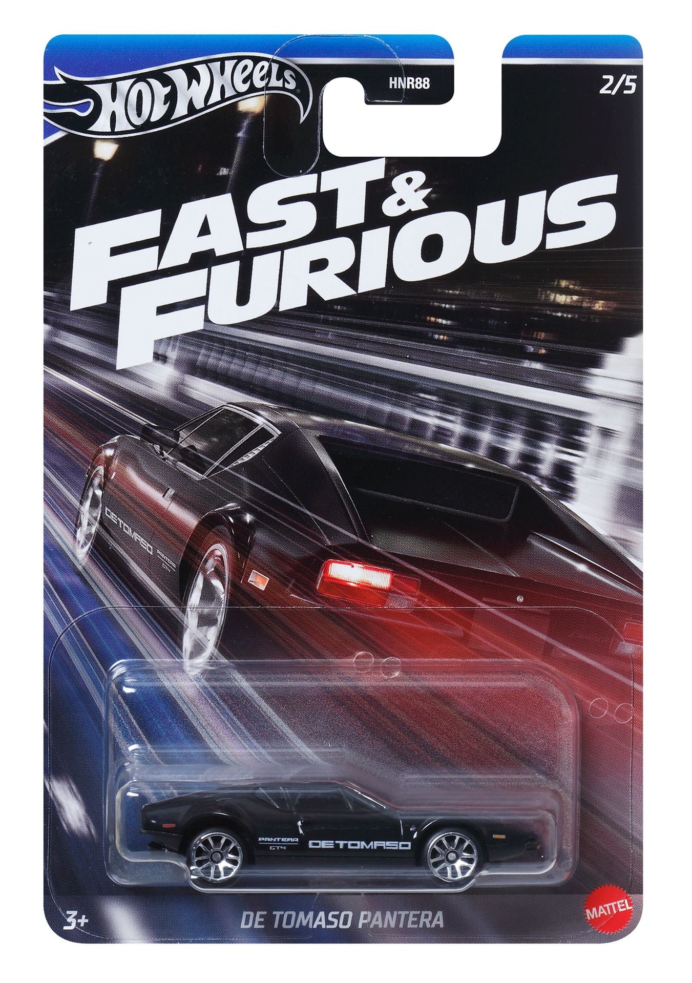 Original Hot Wheels Fast and Furious De Tomaso Pentera Black Model