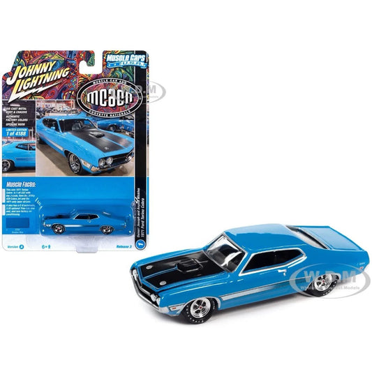 Original Auto World 1:64 Diecast Toy Car Model 1971 Ford Torino Cobra