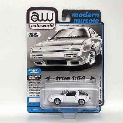 Original Auto World 1:64 Diecast Toy Car Model White Dodge