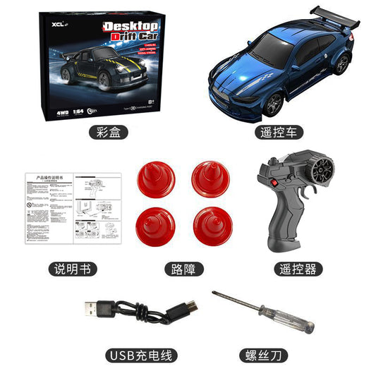 1:64 Drift Mini RC Car Model Blue