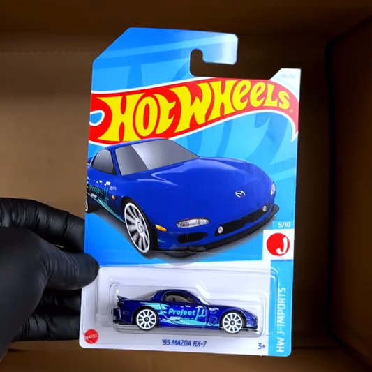 Original Hot Wheels 95 Mazda RX7 Blue