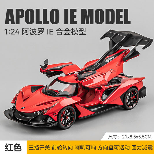 1:24 Alloy Car Model Red Apollo EVO