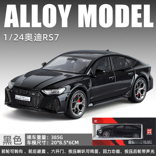 1:24 Alloy Car Model Audi Black RS7
