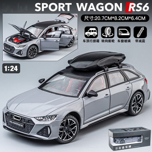 1:24 Alloy Car Model Audi Gray Sport Wangon RS6