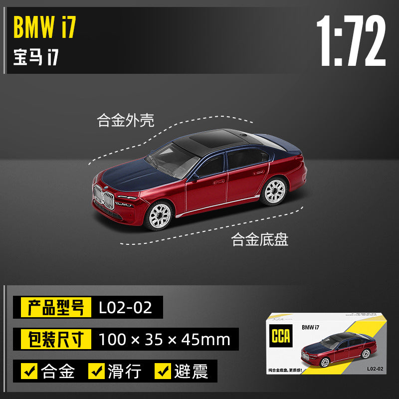 Original CCA Diecast Toy Car Model BMW i7
