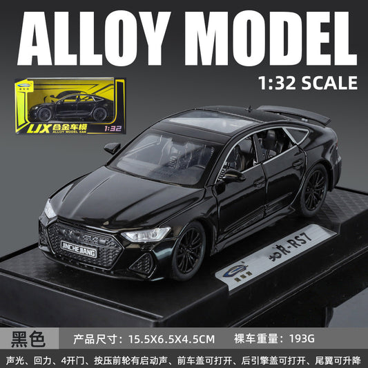 1:32 Alloy Car Model Black Audi RS7