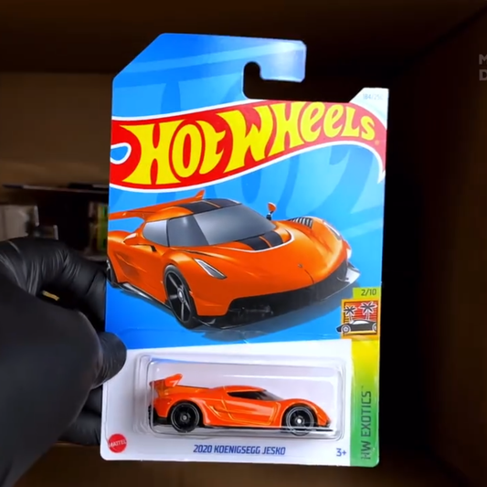 Original Hot Wheels 2020 Orange Koenigsegg Jesko Model Car