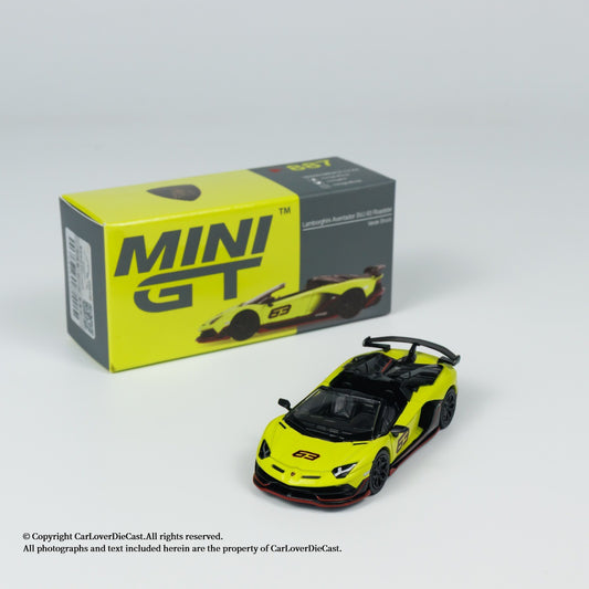 1:64 Original Mini GT Diecast Lamborghini Aventador SVJ 63 Roadster Model