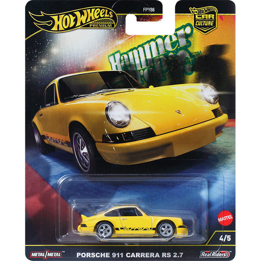 Premium Edition Hot Wheels Hammer Drop Porsche 911 Carrera RS 2.7