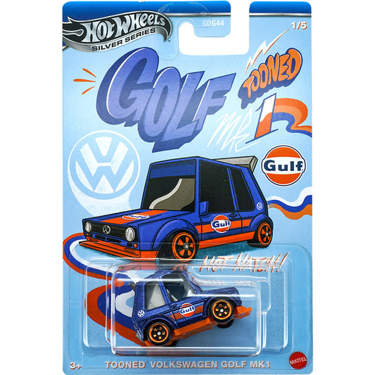 Original Hot Wheels Silver Series Tooned VW Golf MK1