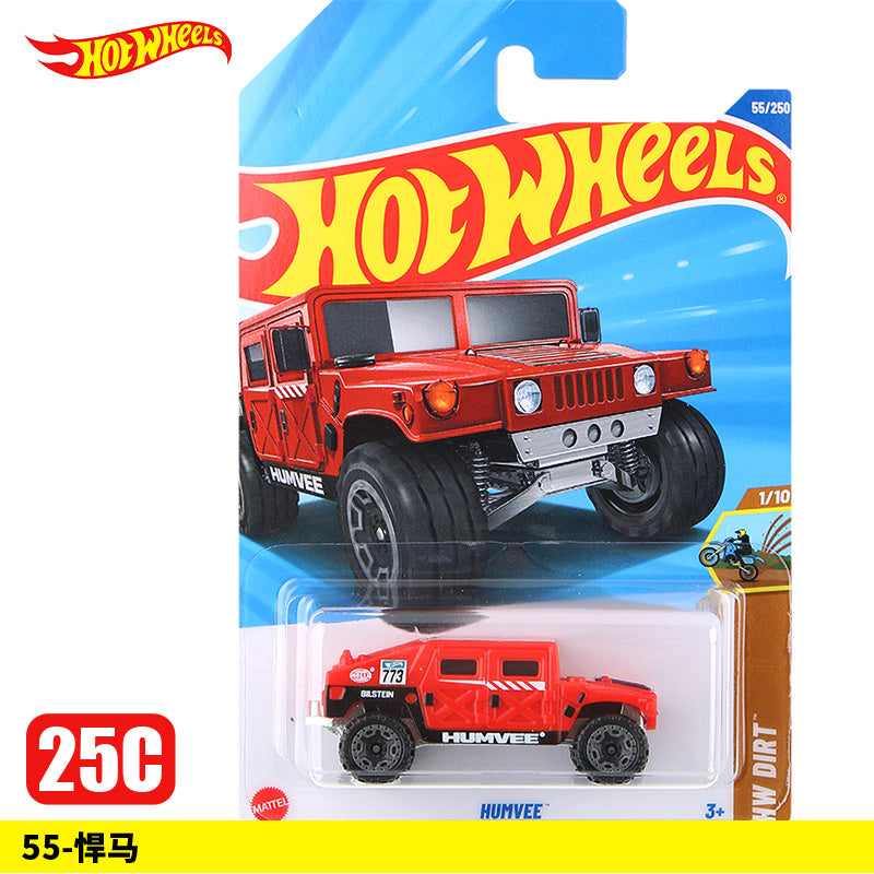 Original Hot Wheels Red Orange Color Dirt Humvee