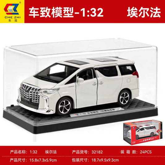 1:32 Alloy Car Model White Toyota Alphard