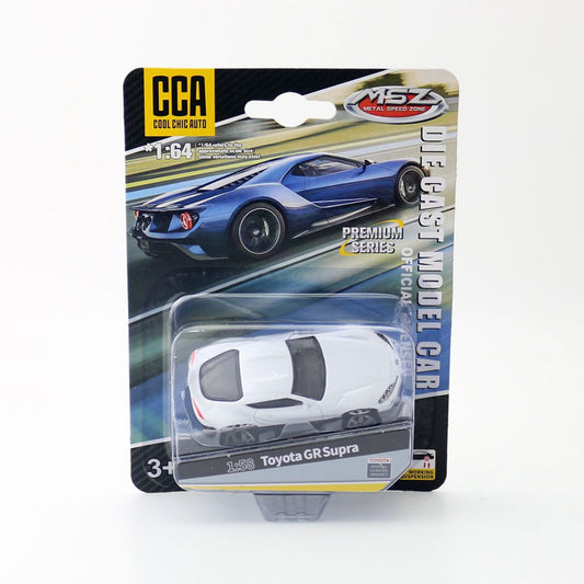 Original CCA Diecast Toy Car Model Toyota Supra White