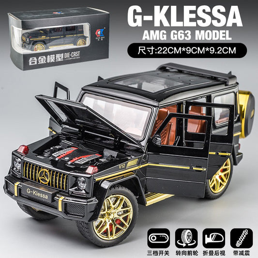 1:24 Alloy Car Model Mercedes-Benz Black G63 AMG