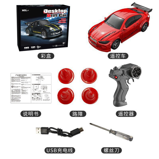 1:64 Drift Mini RC Car Model Red