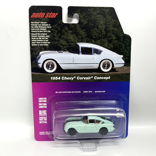 Original Auto World 1:64 Diecast Toy Car Model Light Green Chevrolet