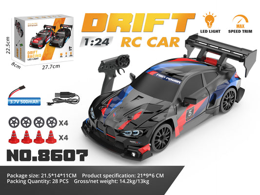 1:24 small Black BMW model RC Cars