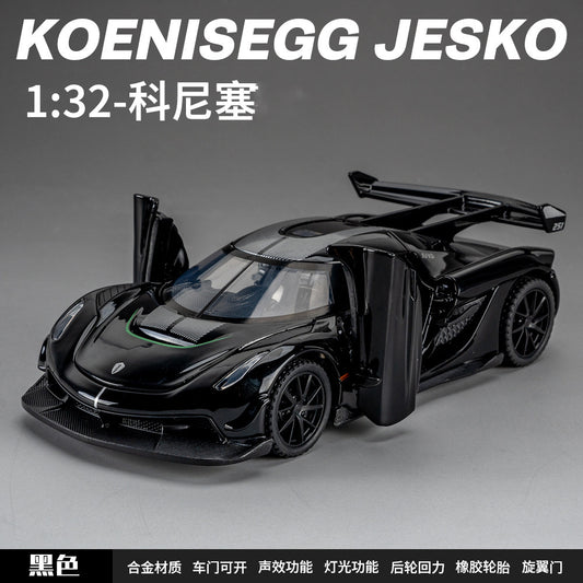 1:32 Alloy Car Model Black Koenigsegg Jesko Sports Car