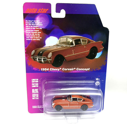 Original Auto World 1:64 Diecast Toy Car Model Orange Chevrolet