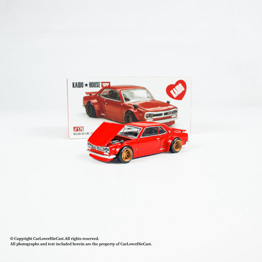1:64 Original Kaido House x Mini GT Diecast Nissan Skyline 2000GT Model