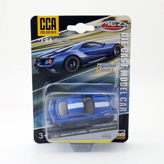 Original CCA Diecast Toy Car Model Nissan GTR35-Blue