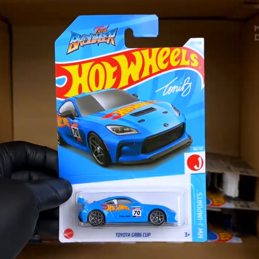 Original Hot Wheels Toyota GR86 Cup Blue Car