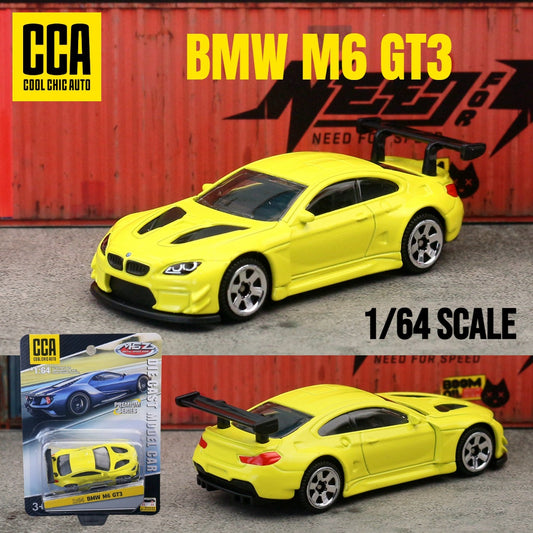 Original CCA Diecast Toy Car Model BMW M6 GT3-Yellow