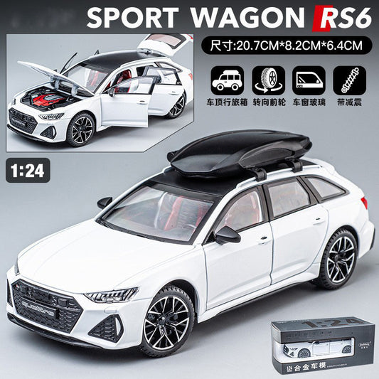 1:24 Alloy Car Model Audi White Sport Wangon RS6