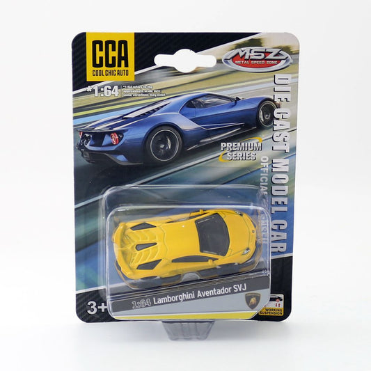 Original CCA Diecast Toy Car Model Lamborghini SVJ-yellow