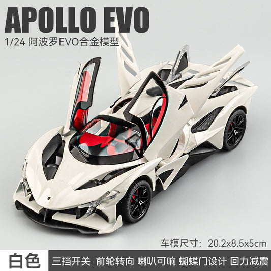 1:24 Alloy Car Model Creamy Apollo EVO
