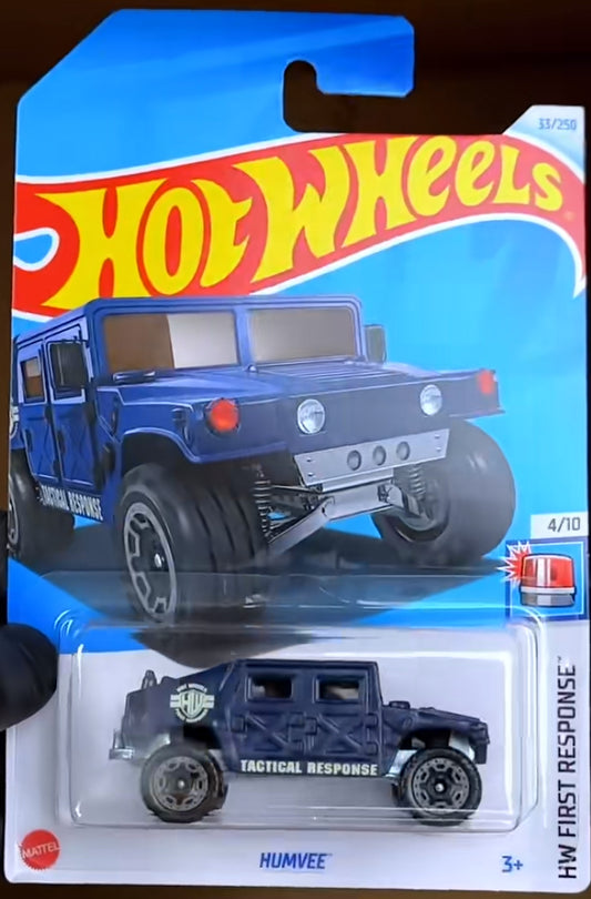 Original Hot Wheels First Response Blue Color Humvee