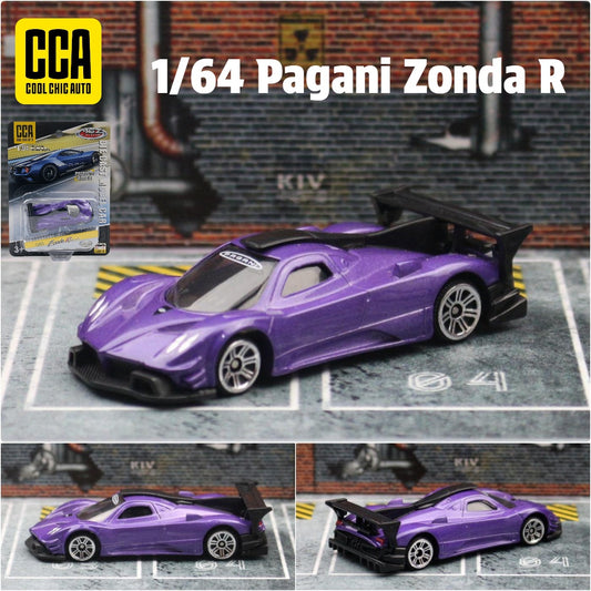 Original CCA Diecast Toy Car Model Pagani Zonda Purple