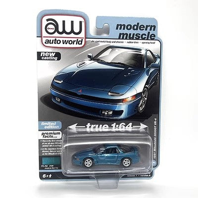 Original Auto World 1:64 Diecast Toy Car Model Mitshubishi 3000 GT