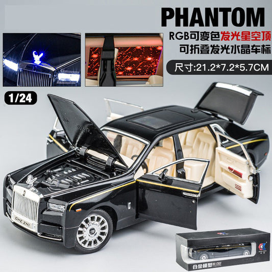 1:24 Alloy Car Model Black Rolls-Royce Phantom