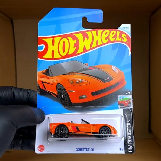 Original Hot Wheels Orange Corvette C6 Model
